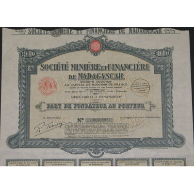 Sté Minière et Financière de Madagascar (PF)