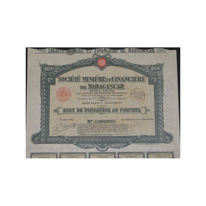 Sté Minière et Financière de Madagascar (PF)