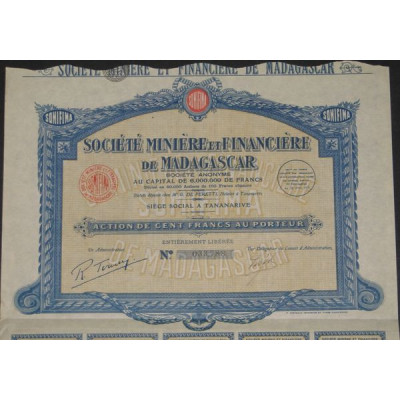 Sté Minière et Financière de Madagascar (Ac)