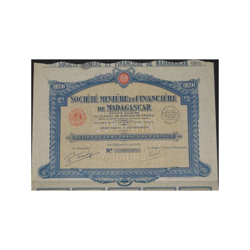 Sté Minière et Financière de Madagascar (Ac)