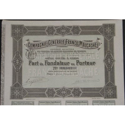 Cié Générale Franco-Malgache