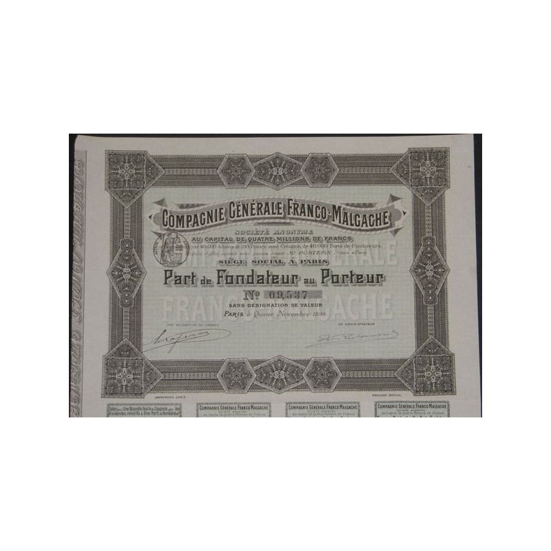 Cié Générale Franco-Malgache