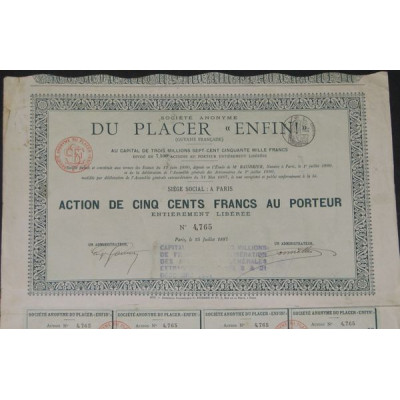 S.A. du Placer "Enfin!"