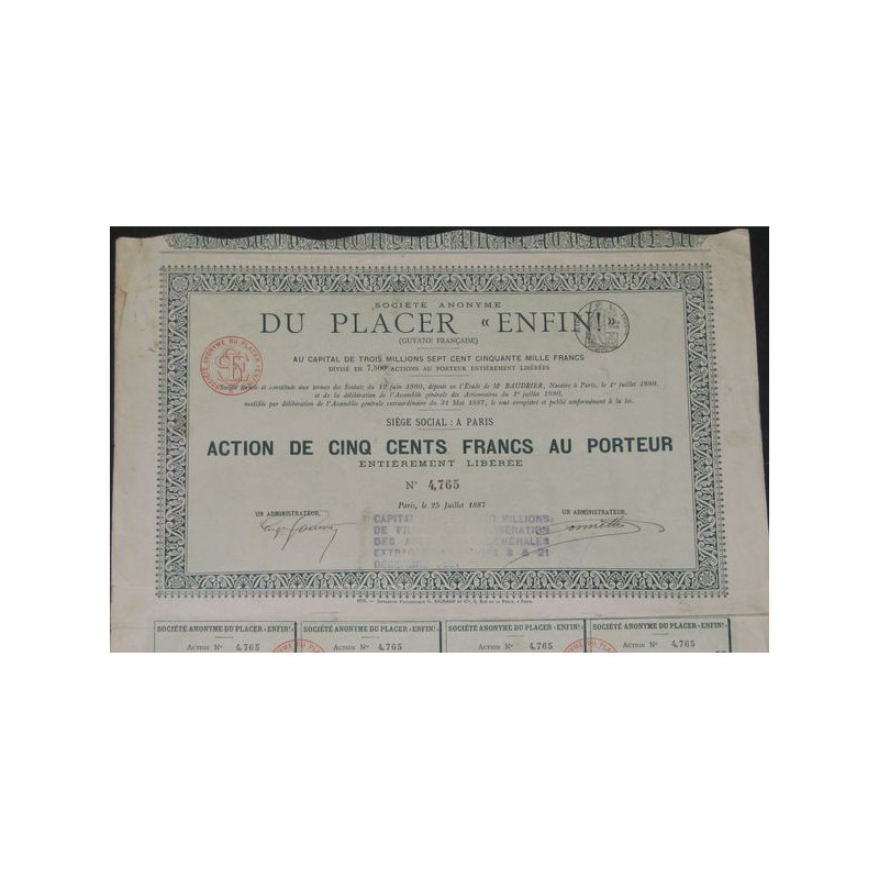 S.A. du Placer "Enfin!"