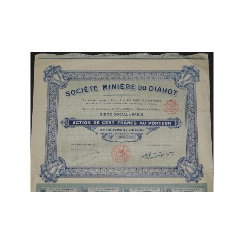 Sté Minière du Diahot (Act)