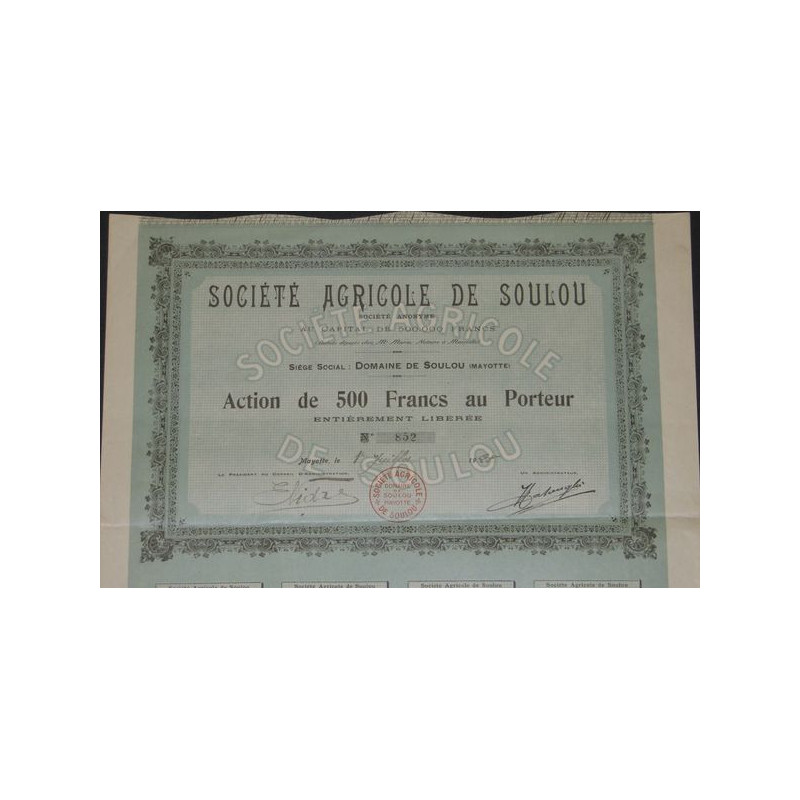 Sté Agricole de Soulou