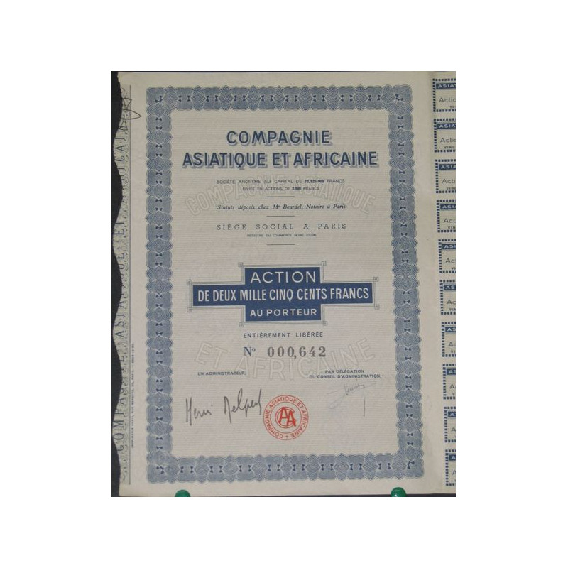 Cie Asiatique et Africaine (Act)