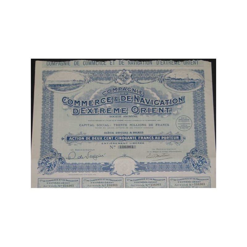 Cie de Commerce et de Navigation d'Extrême-Orient (Act 250 F modèle 2)