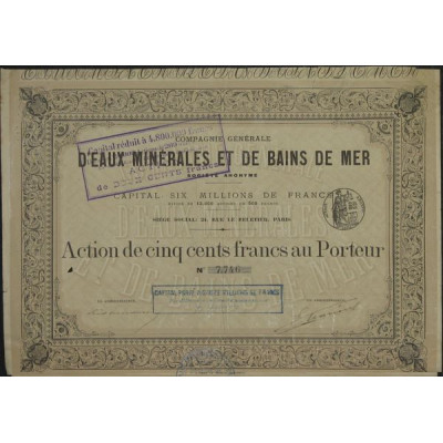 Cie Gale d'Eaux Minérales et de Bains de Mer