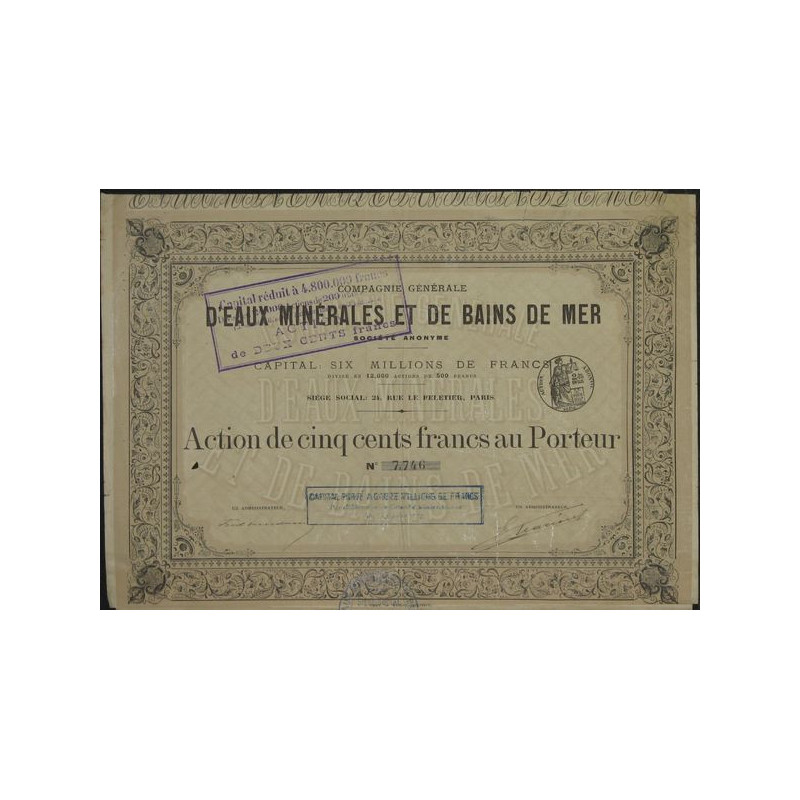 Cie Gale d'Eaux Minérales et de Bains de Mer