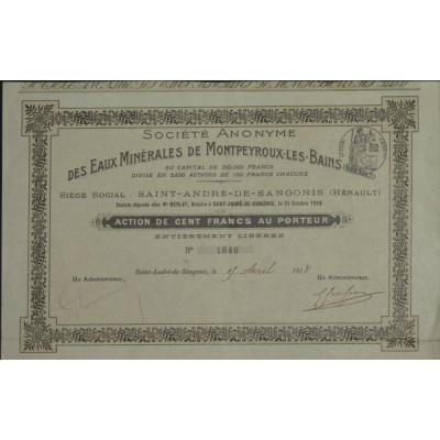 S.A. des Eaux Minérales de Montpeyroux-les-Bains