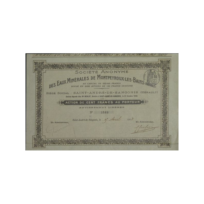 S.A. des Eaux Minérales de Montpeyroux-les-Bains