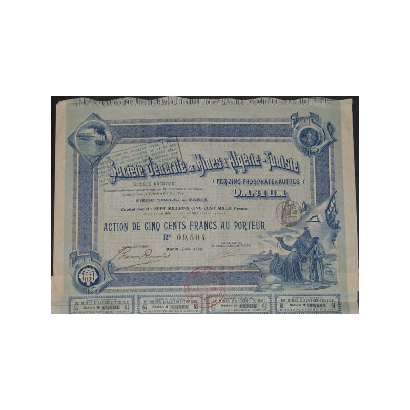 Sté Générale de Mines d'Algérie-Tunisie (Fer-Zinc-Phosphate & Autres) Omnium