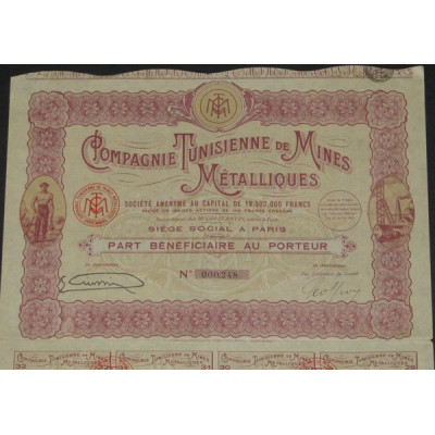 Cie Tunisienne de Mines Métalliques (PB)