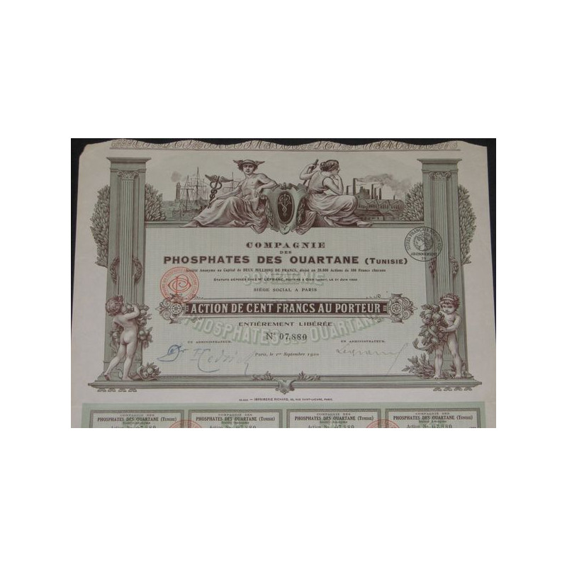 Cie des Phoshates de Ouartane (Tunisie)