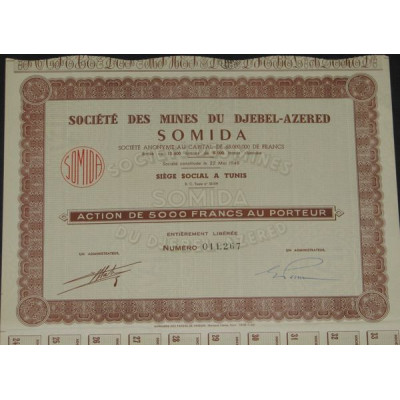 Sté des Mines du Djebel-Azered SOMIDA