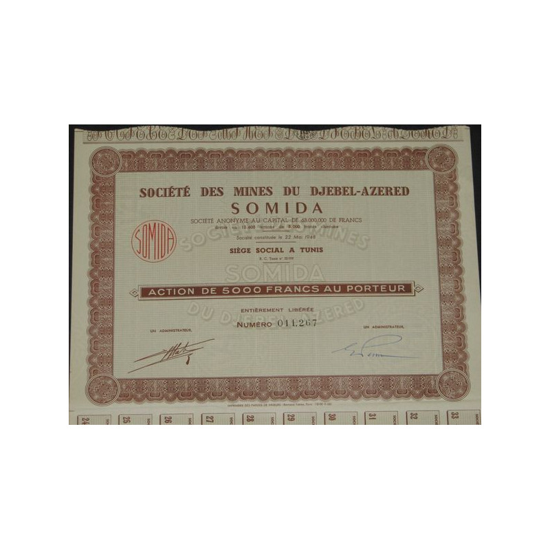Sté des Mines du Djebel-Azered SOMIDA