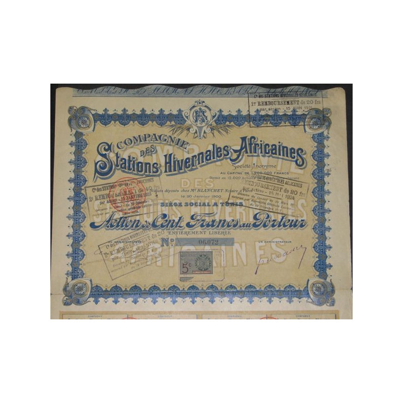 Cie des Stations Hivernales Africaines