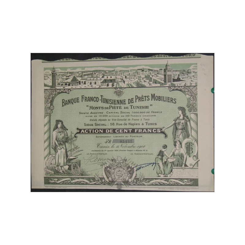 Banque Franco-Tunisienne de Prêts Immobiliers "Monts de Piété de Tunisie" (Ac)