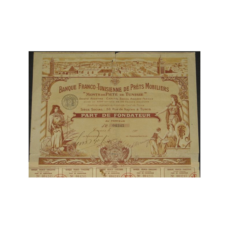 Banque Franco-Tunisienne de Prêts Immobiliers "Monts de Piété de Tunisie" (PF)