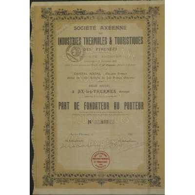 Sté Axéenne des Industries Thermales et Touristiques des Pyrénées