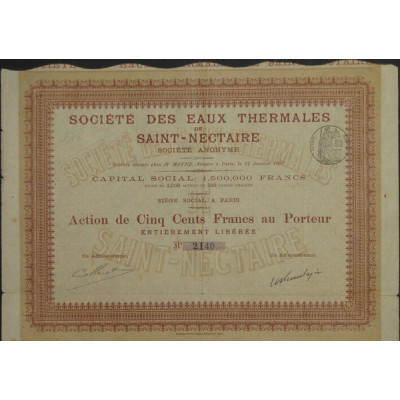 Sté des Eaux Thermales de Saint-Nectaire