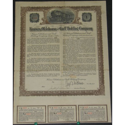 Kansas Oklahoma and Gulf Holding Cy (Act de capital)