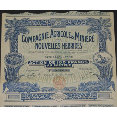 Cie Agricole & Minière des Nouvelles Hébrides