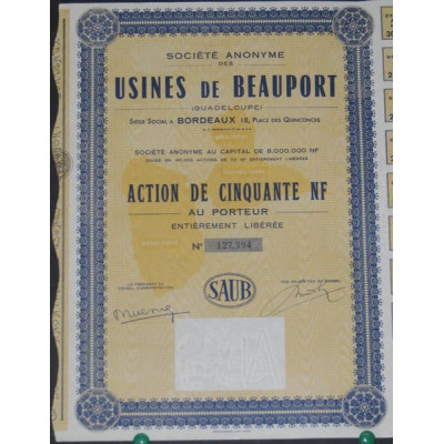 S.A. des Usines de Beauport (Guadeloupe)