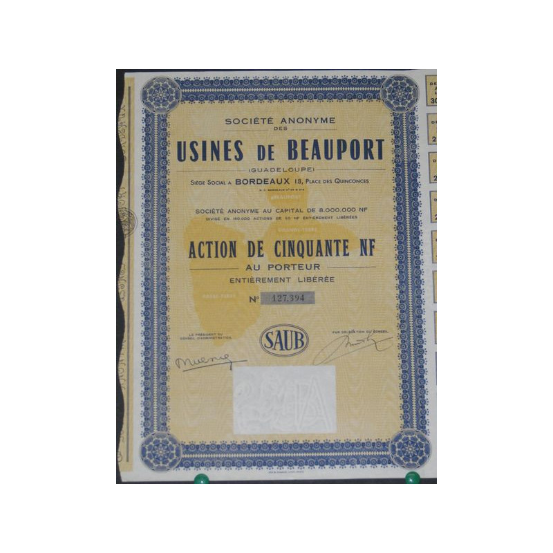 S.A. des Usines de Beauport (Guadeloupe)