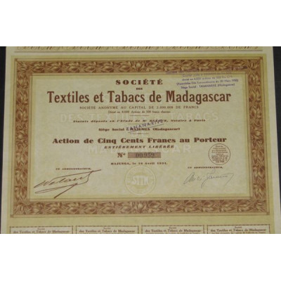 Sté des Textiles et Tabacs de Madagascar
