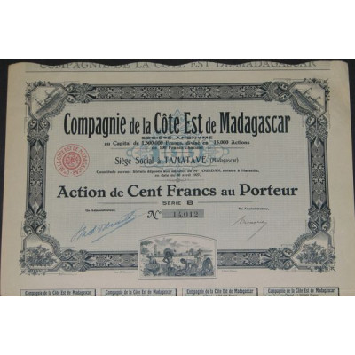 Cie de la Côte Est de Madagascar