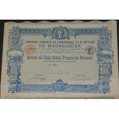 Cie Française de Charbonnage et de Batelage de Madagascar