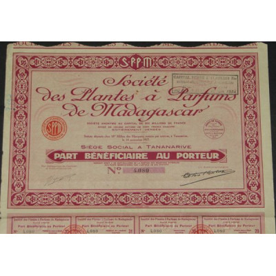 Sté des Plantes à Parfum de Madagascar (PB)