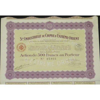 Sté Industrielle de Chimie d'Extrême-Orient (Ac)