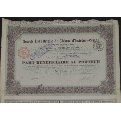Sté Industrielle de Chimie d'Extrême-Orient (PB)