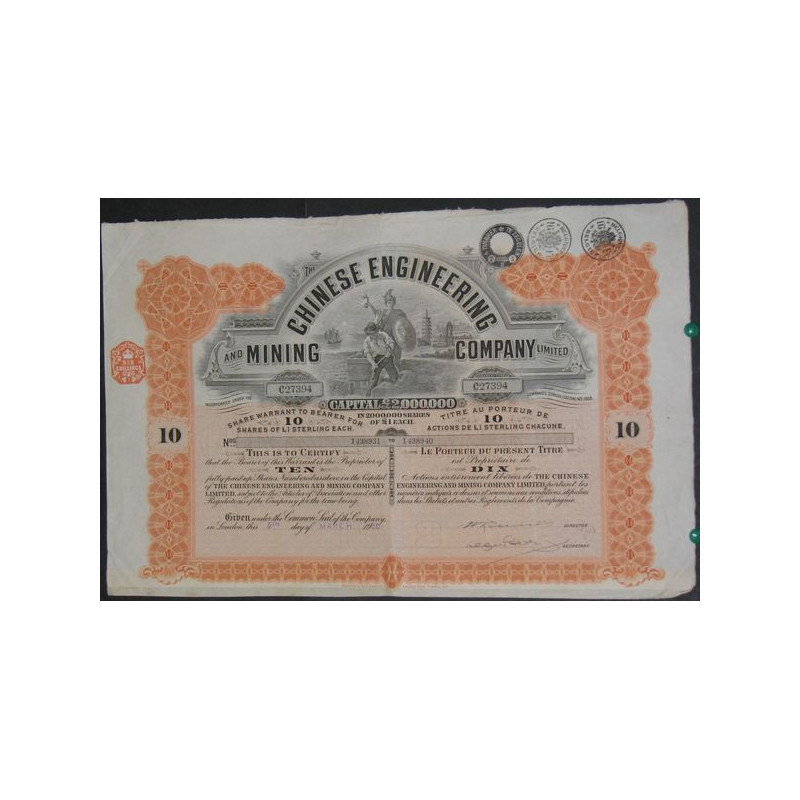 Chinese Engineering and Mining Cy Ltd (10 Ac)