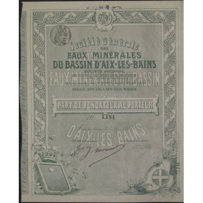 Sté Gale des Eaux Minérales du Bassin d'Aix-les-Bains