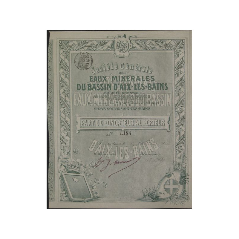 Sté Gale des Eaux Minérales du Bassin d'Aix-les-Bains