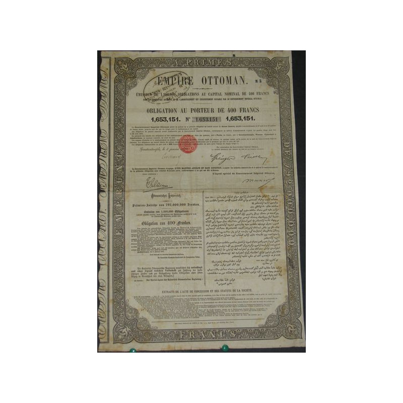 Empire Ottoman - Obl 400 F