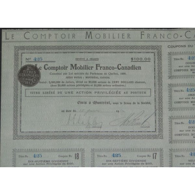 Le Comptoir Mobilier Franco-Canadien