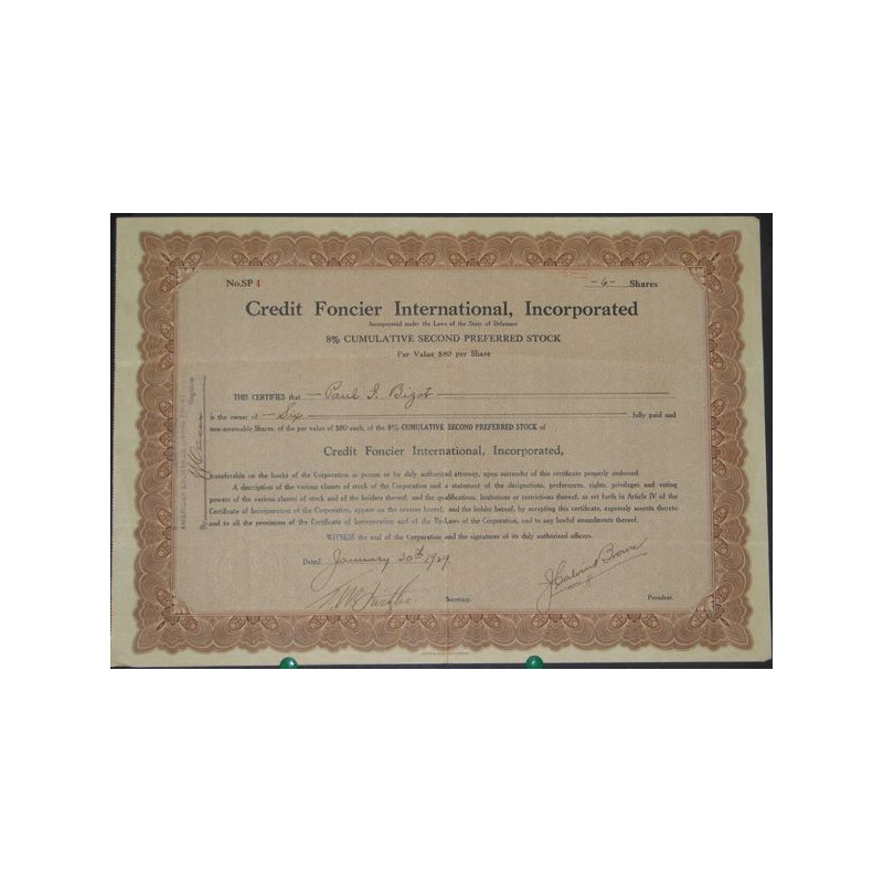 Crédit Foncier International Incorporated