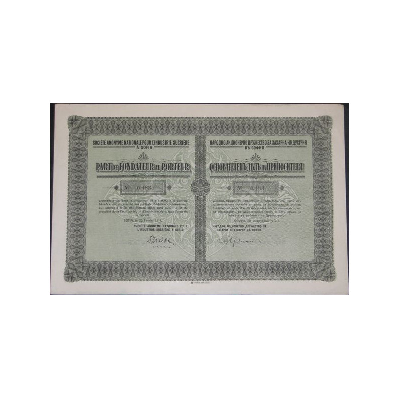 S.A. Nationale pour l'Industrie Sucrière à Sofia