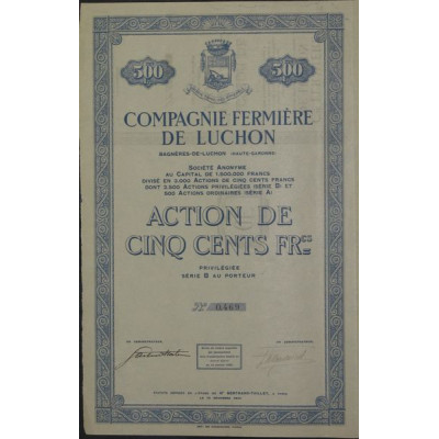 Cie Fermière de Luchon (Act)