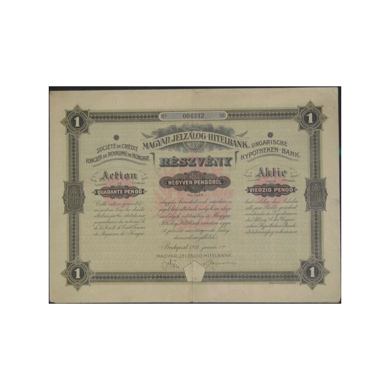 Sté de Crédit Foncier du Royaume de Hongrie