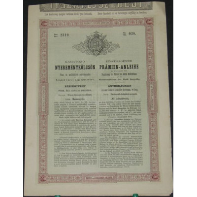 Prämien-Anleihe - Wiederaufbaues des Sdatd Szegedin