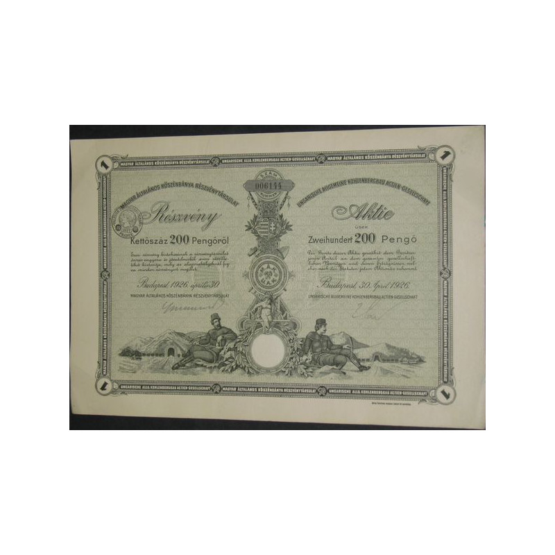 Ungarishe Allgemeine Kohlenbergba Actien Gesellschaft