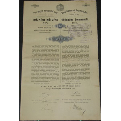 Banque Commerciale Hongroise de Pest (3 1/2 % 500 F)
