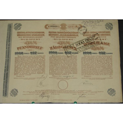 Banque Centrale Hypothécaire de Caisses d'Epargne Hongroises