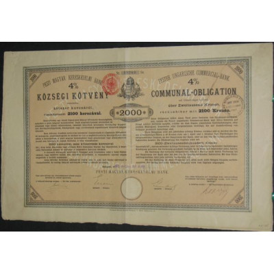Pester Ungarische Commercial-Bank (2000 Cr)